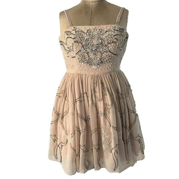 Needle and Thread Dress Hand Embellished Size 4